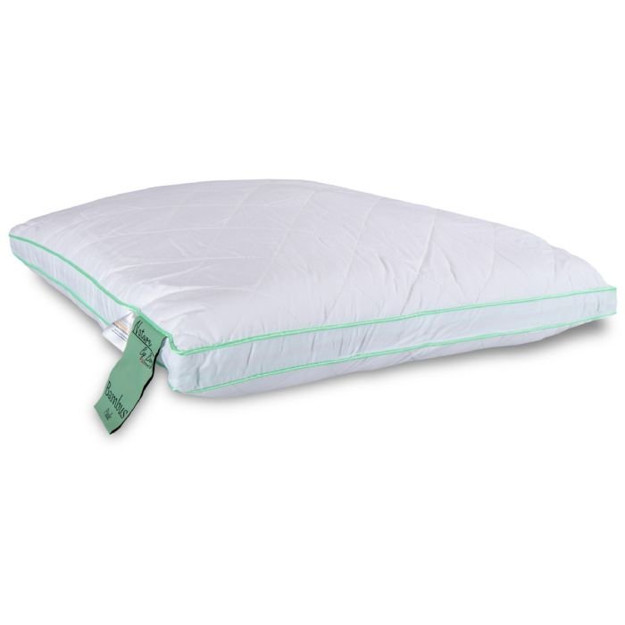 Bambus hovedpude - 60x63 cm - Mellem hovedpude - 3 kammer pude - Nature By Borg
